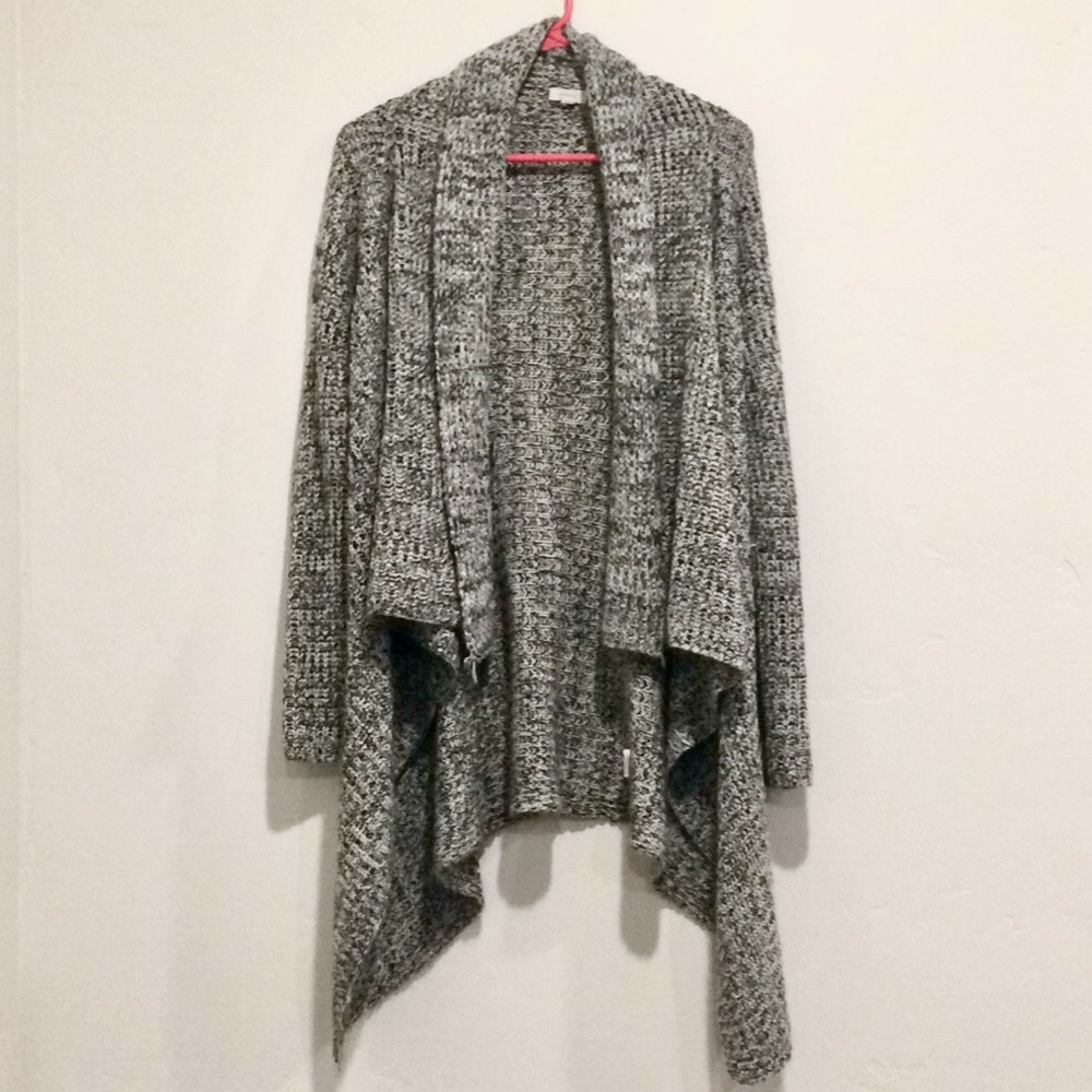Gray Drape Cardigan